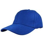 Gelante Adult Plain Baseball Cap Hat Classic Adjustable Size for All Seasons, Royal Blue, One Size