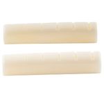 Musiclily 6 String Standard LP Style Flat Bottom Slotted Bone Nut for Gibson LP Les Paul Gear Electric Guitar( Pack of 2)