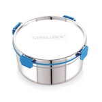 STEELLOCK PRO Stainless Steel Container/Dabba with Steel Lid Airtight for Food Storage, Easy to Carry, Leak Proof and Stackable (SLP-162/3000 ML).
