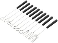 10PCS Stainless Steel Chocolate Candy Dipping Fork Set ,DIY Bakeware Accessories ,Dipping Forks for Chocolate, Pralines and Truffles, Durable and Reliable