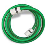 Premium Garden Hose with 2 Hose Connectors – Green Flexible Hose for All Seasons Use – 6-Layer PVC Hose with Durable Reinforcement – 3m Pressure Hose Ideal for Watering, Gardening. Set by MYPURECORE