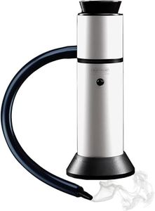 CREATIVECHEF SG16B Portable Smoke Gun for Food & Cocktail Smoking Kit - Aluminum Alloy Smoker Infuser with Wood Chips, 6.3"x2.6", Silver