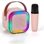 DECODEN Kids Karaoke Machine for Girls: Professional Wireless Mini Portable Bluetooth Speaker with Microphone - Kids Music Singing Toys Christmas Birthday Gift Ideas