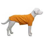 Lovelonglong Pet Clothing Dog Costumes Basic Blank T-Shirt Tee Shirts for Medium Large Dogs Orange XXXL