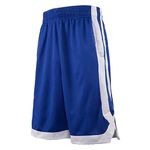 TopTie Men's 7" Mesh Basketball Shorts with Pockets for Men, 2-Tone Active Athletic Shorts, Workout Shorts for Adult-NavyBlue-XL