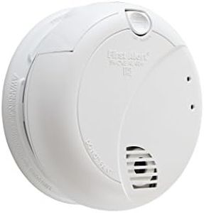 First Alert BRK 7010B Hardwired Smoke Detector with Photoelectric Sensor and Battery Backup , White