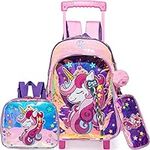 Meetbelify Unicorn Rolling Backpack