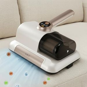 OLV Cordless Mite Remover for Bed, Sofa & Cushions | Handheld Mattress Vacuum Cleaner with UV Sterilization, HEPA Filter & Strong Suction |Portable Dust & Allergen Remover for Home Cleaning