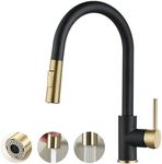 Havin Gold and Black Kitchen Faucet