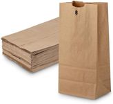 Grocery/Lunch Bag, Kraft Paper, 8 lbs. Capacity, Multipurpose Use, Perfect for Shopping, Storage, Small Trash Cans and More - by MT Products (100 Count)