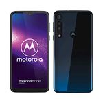 Motorola One Macro (6,2 Inch HD Plus Display, Macro Vision Camera, 64 GB/ 4 GB, Android 9.0, Dual SIM Smartphone), Space Blue