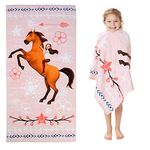 Spirit Riding Free Kids Super Soft Cotton Bath/Pool/Beach Towel, 58 in x 28 in, by Franco