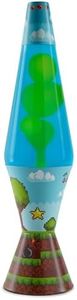 Spencer's 8-Bit Video Game Lava Lamp - 17 Inch | Video Game Design Base | Blue Liquid | Green Wax | Home Décor | Lighting