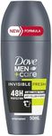 Dove MEN+CARE Invisible Antiperspirant Deodorant 48-hour sweat and odor protection Invisible Fresh Anti-white marks. Anti-yellow stains 50ml