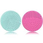 2 Pieces Silicone Makeup Brush Clea