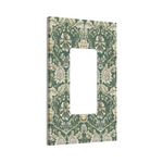 Xuejiaku Decorative Outlet Covers Rustic William Morris Green Background Plants Floral Leaf 1 Gang Single Decora GFCI Device Light Switch Covers Plate 1 Rocker Wall Plate Jumbo Switch Plate Cover