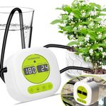 UCINNOVATE Automatic Watering System, Indoor Plant Watering Devices Automatic Drip Irrigation Kit, LCD Display USB Rechargeable Automatic Plant Waterer with DIY Programmable Timer