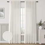 Natural Linen Blend Curtains 90 Inc