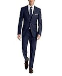 Calvin Klein Men's Slim Fit Suit Separates, Solid Medium Blue, 30W x 32L