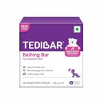 Tedibar Moisturising Baby Bathing Bar 100x2g (Pack of 1) 100% Soap Free No. 1* Pediatrician Prescribed Moisturising Bar - By Torrent Pharma