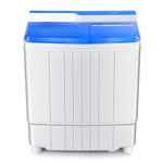 HOMFME Twin Tub Washing Machine, 4.5KG Capacity Portable Washer and Spin Dryer Combo with 3 Modes, Timer Control & Drain Pump, 2 in 1 Compact Laundry Washer for Home Dorm Apartment College RV