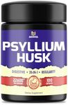 100 Capsules - Psyllium Husk Capsules 22600mg with Bladderwrack, Burdock, Ashwagandha & More - 28in1 Psyllium Supplement for Digestive Health & Body Management