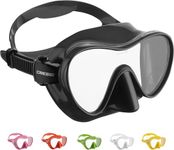 CRESSI F1 Mask Silver- Frameless Mask for Diving and Snorkeling, Silver, One Size, Unisex