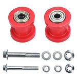 HOLATO 8mm 0.31" 10mm 0.39" Chain Roller Tensioner Wheel Guide for Baja DB30 Doodlebug Dirt Bug Mini Bike 110cc 125cc 140cc 150cc SSR XR125 CRF50 KLX110 Dirt Pit Trail Bike ATV Quad Motorcycle Red