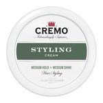 CREMO - Barber Grade Hair Styling Cream For Men - Medium Hold & Medium Shine - 113g