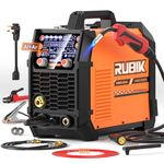 RUBIK MIG 250Amp Welder 110V/220V Dual Voltage Welding Machine, 5 in 1 MIG/Stick/TIG Welder Gas Gasless Digital MIG Welder for Welding Professionals Aluminum and Carbon Steel Welding Machine