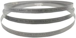 FOXBC 30-9/16 inch Bandsaw Blades 10/14 TPI, 30-9/16" x 1/2" x .020", Replacement for Milwaukee Metal Band Saw, 3-Pack