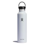 Hydro Flask Standard Mouth Water Bottle, Flex Cap - 24 oz, White