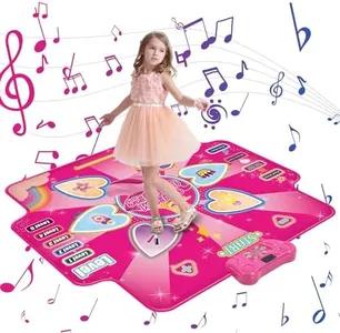 MJIAHOMDEC Kids Play Mats Kids Area Rug Non Skid Dance Mat for Girls Boys Music Kid Play Mat Dance Mats Carpet for Christmas Holiday