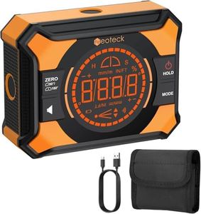 Neoteck Digital Angle Finder 4x90°/2x180° Rechargeable Angle Gauge with LED Display, Electronic Bubble Level, Audible Alert,Magnetic Protractor for Woodworking, Leveling, Construction,Picture Hanging