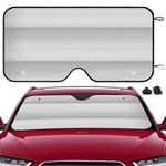 Pivalo Car Windshield Sunshade Cover Foldable Reflective Aluminium Foil Sun Blocker UV Rays Protection Universal Sun Visor Front Window Protector Shield Heat Insulation for Car, SUV, Van (Silver)