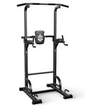 Sportsroyals Power Tower Dip Station Pull Up Bar for Home Gym Strength Training Workout Equipment, 450LBS.