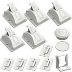 4pcs Magnetic Baby Cabinet Locks for Child Safety with 1 Key, 3M Adhesive Baby Proofing Cabinets & Drawers Latches Child Safety Magnet Cabinet Lock for Cupboard and Pantry Door.
