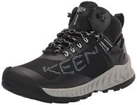 KEEN Women's NXIS Evo Mid Waterproof Hiking Boots, Black/Blue Glass, 5 UK