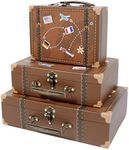 SLPR Paperboard Suitcases (Set of 3, Travel) | Decorative Boxes for Birthday Parties Wedding Decoration Displays Crafts Photo Shoots