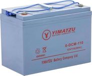 Yimatzu 12V 110Ah Deep-Cycle AGM Battery, EVF-110 Heavy-Duty Replacement, Bolt Terminal, Group 31