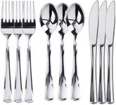 Prestee 600 Plastic Silverware Set | 200 Plastic Forks, 200 Plastic Spoons, 200 Plastic Knives