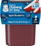 Gerber 2nd Foods Apple Blueberry, 4 Ounce Tubs, 2 Count (Pack of 8)