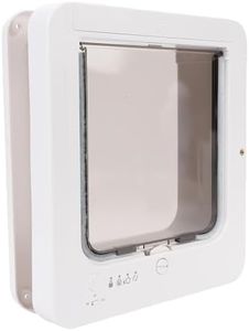 Generic Smart Pet Door, 26x29.5cm Automatic Sensing Electronic Cat Door Replacement Flap with Collar for Dog Cat, Pet Supplies for Interior Exterior, Easy Installation