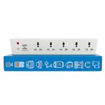 Smarteefi WiFi Smart Power Extension | Guaranteed Schedules Works Without Internet | 5 Ports | Smart Plug | 10A | Energy Monitoring | Countdown Timer | Compatible with Alexa & Google Home (SE51-GS)