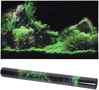 Water Grass Aquarium Sticker, Seafloor Water Grass photo PVC Aquarium Sticker, Aquarium Background Sticker for Aquaridum Fish tank(61*40cm)