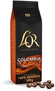 L'OR Espresso Colombia Café en Grano Natural 100% Arábica - Intensidad 8 | 500g