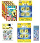 Spongebob Squarepants Birthday Party Favor Bundle for 8 Includes Loot Bags, Stickers, Pencils, Pencil Toppers