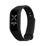 kwmobile Strap Compatible with Oppo Band Sport Strap - Replacement Silicone Watch Band - Black