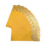 Shagun Envelopes Designer Set Money Cash Gift Envelope (pack of 10) for Indian Wedding/Engagement/Diwali/Birthday/Anniversary (Yellow)