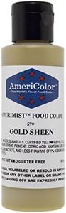 Americolor Amerimist Edible Paint and Airbrush Food Color, 4 1/2-Ounce, Gold Sheen
